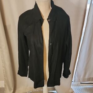 Chico's Black Button Down Shirt